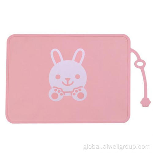 Silicone Baby Placemat Silicone Heat Resistant Anti-Slip Table Mat Tableware Pad Supplier